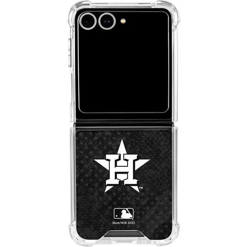 MLB Houston Astros Dark Wash Galaxy Z Flip7 Clear Case