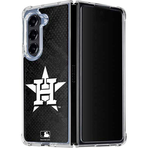 MLB Houston Astros Dark Wash Galaxy Z Fold5 5G Clear Case