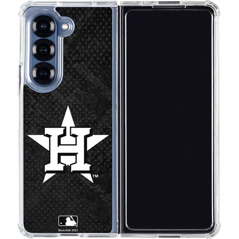 MLB Houston Astros Dark Wash Galaxy Z Fold7 Clear Case