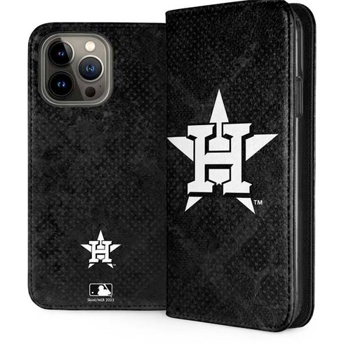 MLB Houston Astros Dark Wash iPhone 13 Pro Max Folio Case