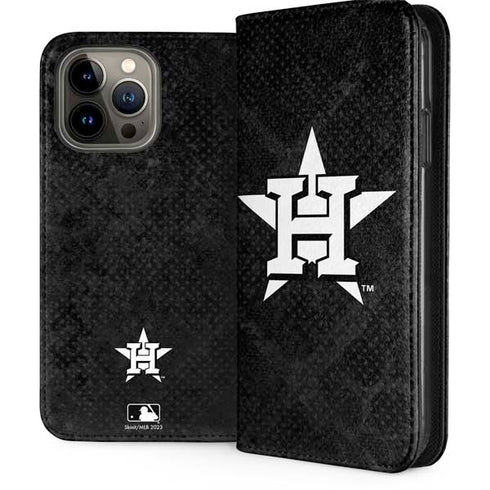 MLB Houston Astros Dark Wash iPhone 15 Pro Max Folio Case