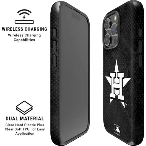 MLB Houston Astros Dark Wash iPhone 16 Pro Max Magsafe Impact Case