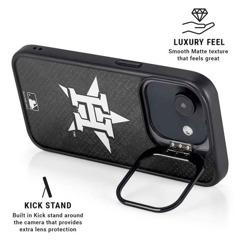 MLB Houston Astros Dark Wash iPhone 16e Kickstand Case