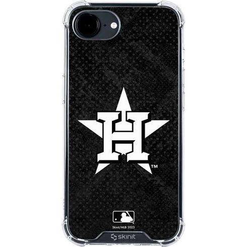 MLB Houston Astros Dark Wash iPhone 16e Clear Case