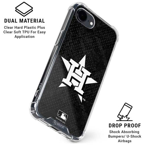 MLB Houston Astros Dark Wash iPhone 16e Clear Case