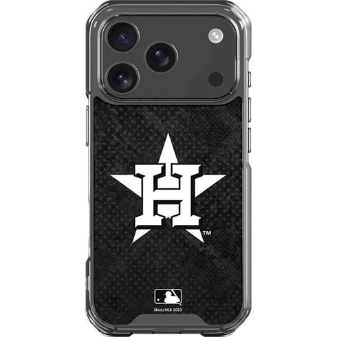 MLB Houston Astros Dark Wash iPhone 17 Pro Clear Case