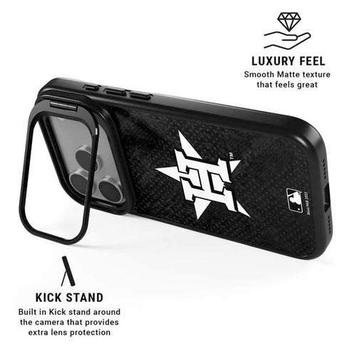 MLB Houston Astros Dark Wash iPhone 17 Pro Kickstand Case