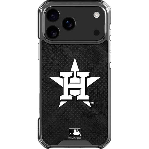 MLB Houston Astros Dark Wash iPhone 17 Pro Max Clear Case