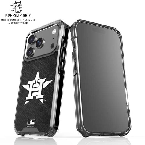 MLB Houston Astros Dark Wash iPhone 18 Pro Clear Case