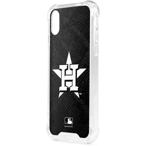 MLB Houston Astros Dark Wash iPhone XS Clear Case