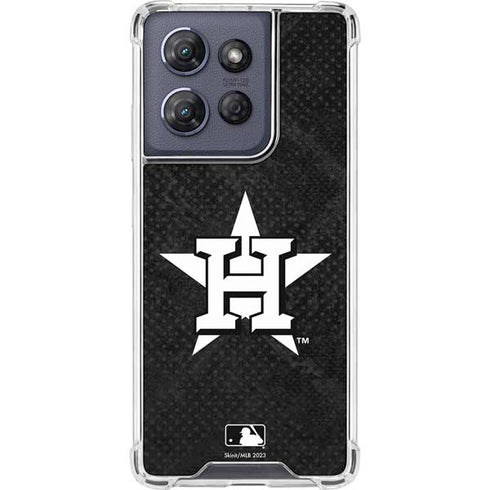 MLB Houston Astros Dark Wash Moto G 5G (2025) Clear Case