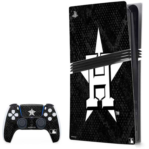 MLB Houston Astros Dark Wash PS5 Pro Bundle Skin