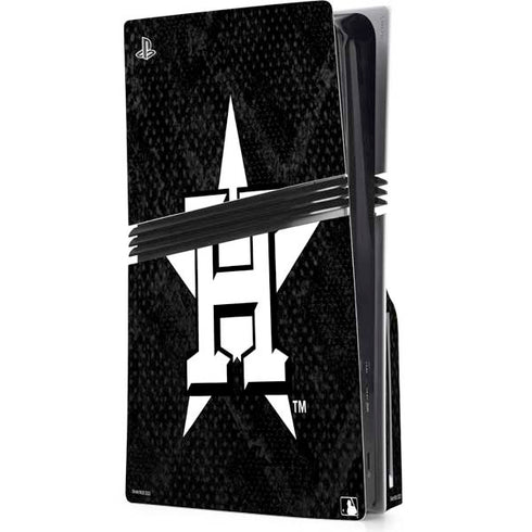 MLB Houston Astros Dark Wash PS5 Pro Disk Console Skin