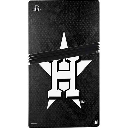 MLB Houston Astros Dark Wash PS5 Pro Disk Console Skin