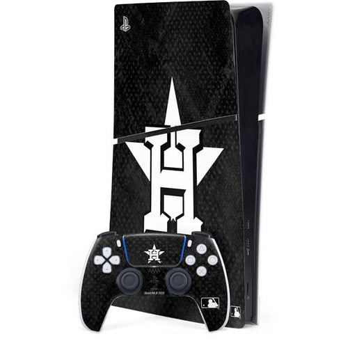 MLB Houston Astros Dark Wash PlayStation PS5 Skins