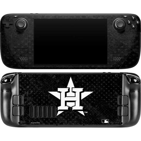 MLB Houston Astros Dark Wash Steam Deck Handheld Gaming Computer OLED Skin
