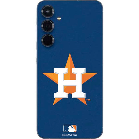 MLB Houston Astros Distressed Galaxy A35 5G Skin