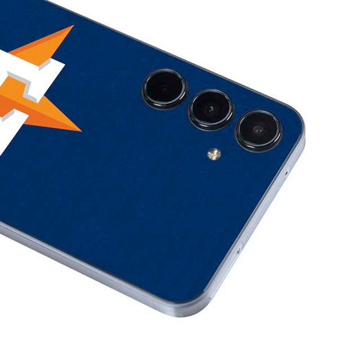 MLB Houston Astros Distressed Galaxy A35 5G Skin