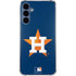 MLB Houston Astros Distressed Galaxy A55 5G Clear Case
