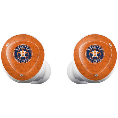 MLB Houston Astros Distressed Galaxy Buds Plus Skin