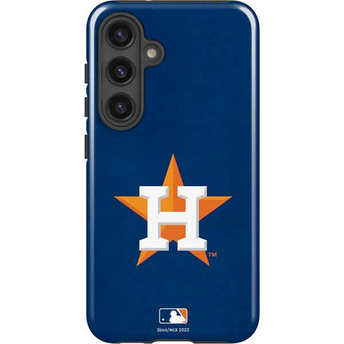 MLB Houston Astros Distressed Galaxy S25 Plus Impact Case