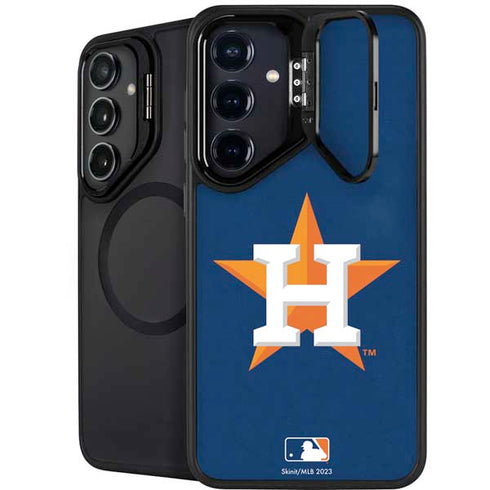 MLB Houston Astros Distressed Galaxy S25 Plus Kickstand Case