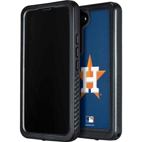 MLB Houston Astros Distressed Galaxy S24 Plus Waterproof Case