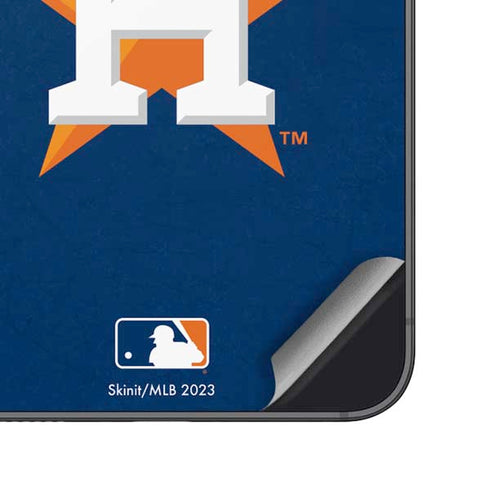 MLB Houston Astros Distressed Galaxy S25 Skin