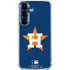 MLB Houston Astros Distressed Galaxy S25 Clear Case