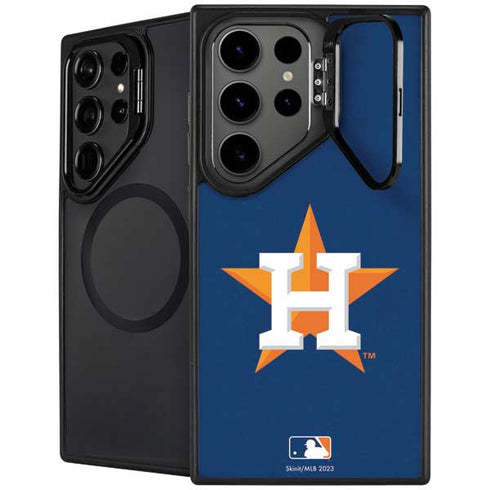MLB Houston Astros Distressed Galaxy S26 Ultra Kickstand Case