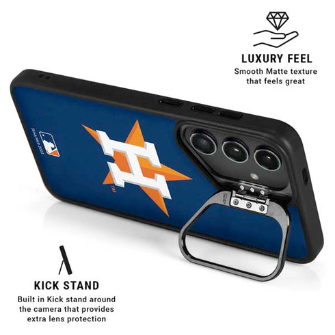 MLB Houston Astros Distressed Galaxy S26 Ultra Kickstand Case