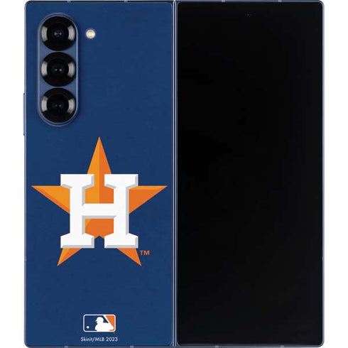 MLB Houston Astros Distressed Galaxy Z Fold6 Skin