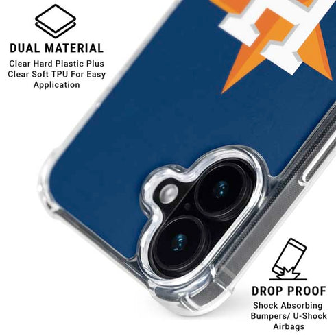 MLB Houston Astros Distressed iPhone 16 MagSafe Case