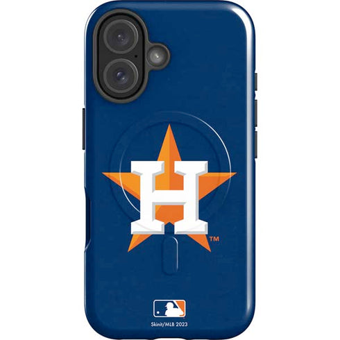 MLB Houston Astros Distressed iPhone 16 Magsafe Impact Case