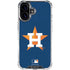 MLB Houston Astros Distressed iPhone 16 Plus Clear Case