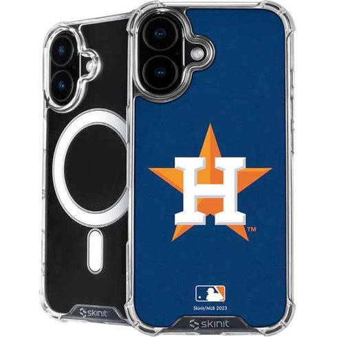 MLB Houston Astros Distressed iPhone 16 Plus MagSafe Case