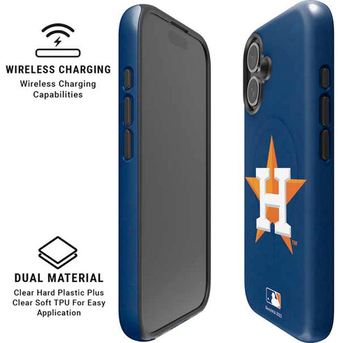 MLB Houston Astros Distressed iPhone 16 Plus Magsafe Impact Case