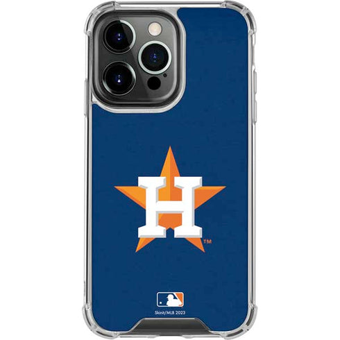 MLB Houston Astros Distressed iPhone 16 Pro Clear Case