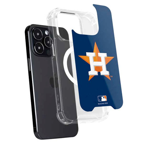MLB Houston Astros Distressed iPhone 16 Pro MagSafe Case