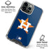 MLB Houston Astros Distressed iPhone 16 Pro Max Clear Case