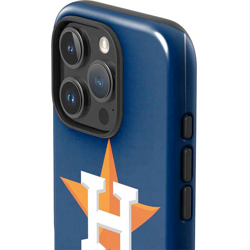 MLB Houston Astros Distressed iPhone 16 Pro Max Impact Case