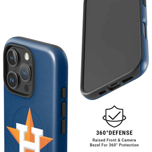 MLB Houston Astros Distressed iPhone 16 Pro Max Magsafe Impact Case