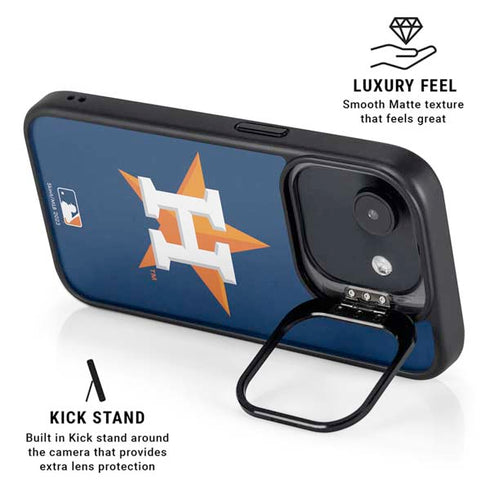 MLB Houston Astros Distressed iPhone 16e Kickstand Case