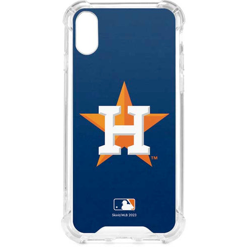 MLB Houston Astros Distressed iPhone XS Clear Case