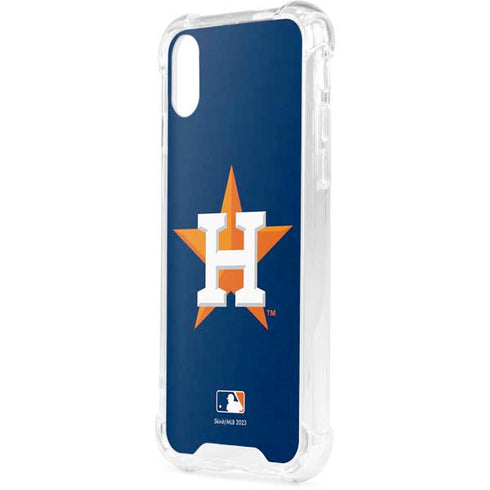 MLB Houston Astros Distressed iPhone XS Clear Case