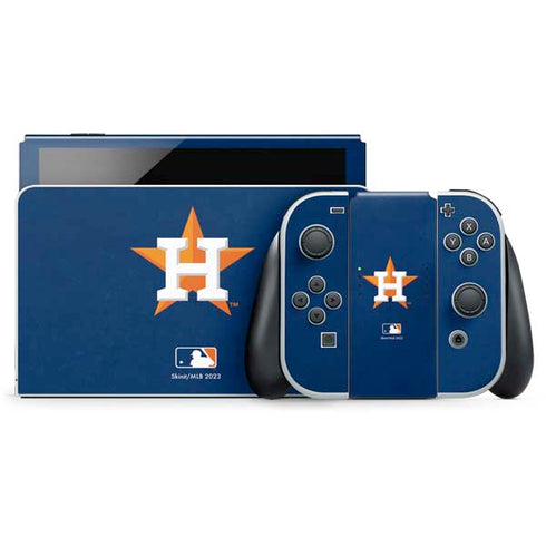 MLB Houston Astros Distressed Nintendo Skins