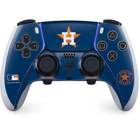 MLB Houston Astros Distressed PS5 DualSense Edge Pro Controller Skin