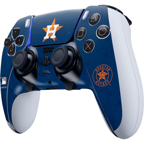 MLB Houston Astros Distressed PS5 DualSense Edge Pro Controller Skin
