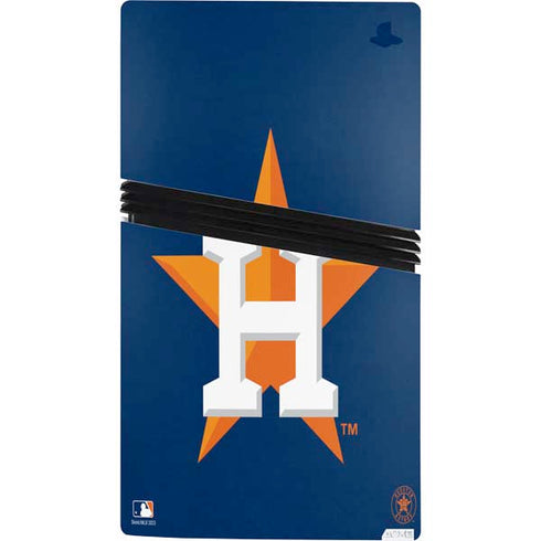 MLB Houston Astros Distressed PS5 Pro Console Skin