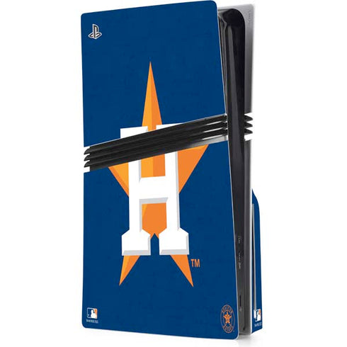 MLB Houston Astros Distressed PS5 Pro Disk Console Skin